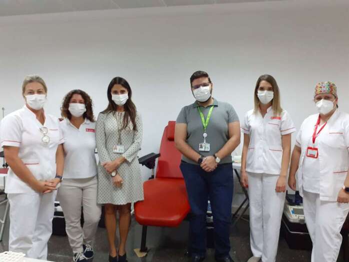 Campaña de donación de sangre entre los trabajadores del Aeropuerto de Gran Canaria/TA.